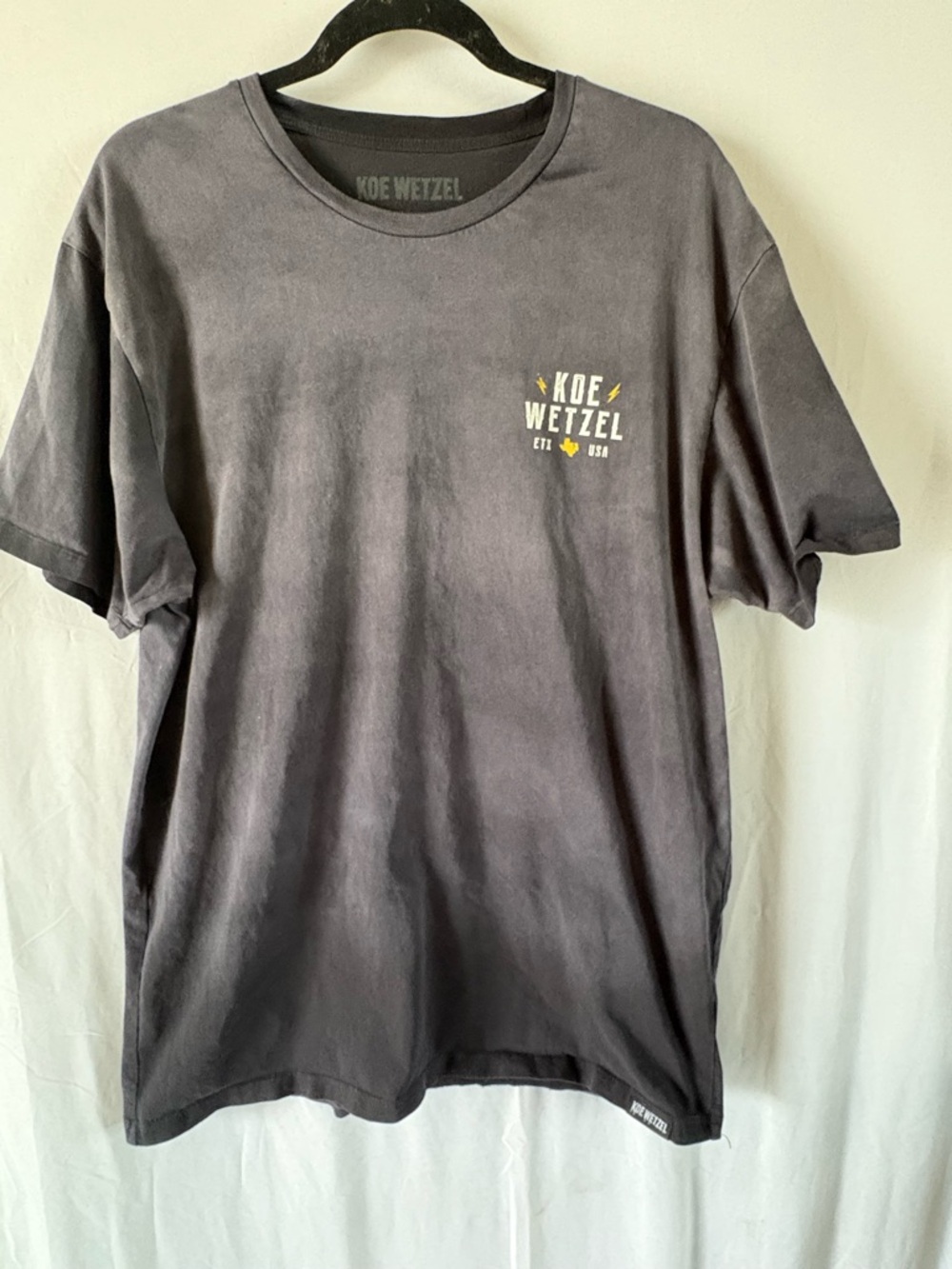 Koe Wetzel Short-Sleeve Tee in Charcoal